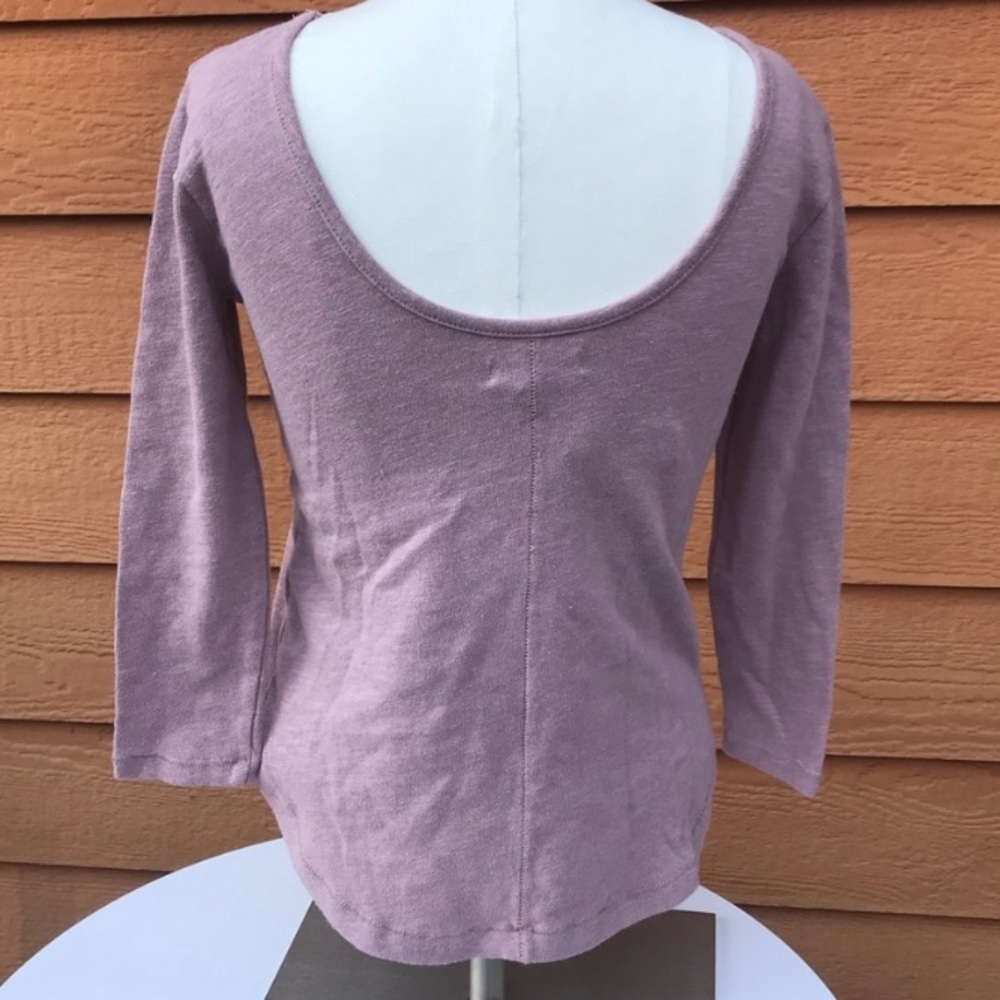 Madewell Scoop 3/4 Sleeve Top - Picture 5 of 5